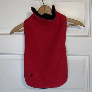 Good2Go M/L Red Black Fleece Animal Coat Reversible Warm Winter Dog Goat Sheep